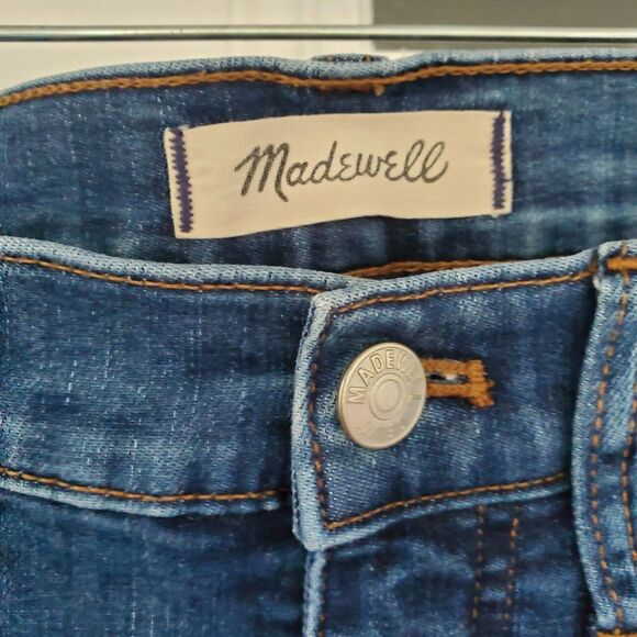 Madewell 10" High Rise Skinny Jeans Elinor Wash Stretch Women's Size 29T - Picture 5 of 6